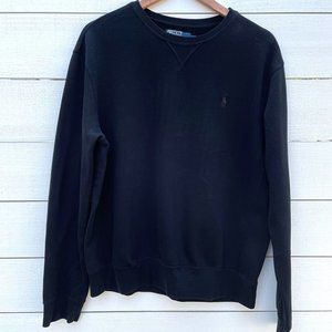 Men's Polo Ralph Lauren crewneck sweatshirt, size large, black